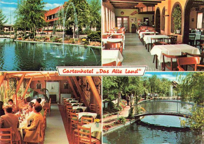 Steinkirchen Stade Niedersachsen Gartenhotel Das Alte Land Gastraeume Teich