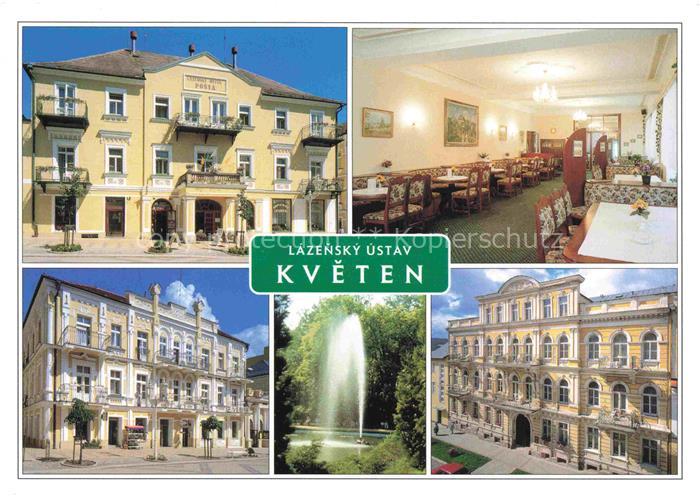 FRANTISKOVY LAZNE Franzensbad Boehmen CZ Lazensky ustav Kveten Speisesaal