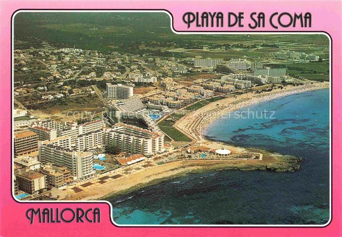 Playa de Sa Coma Mallorca ES Fliegeraufnahme