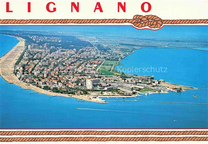 LIGNANO  City Veneto IT Fliegeraufnahme