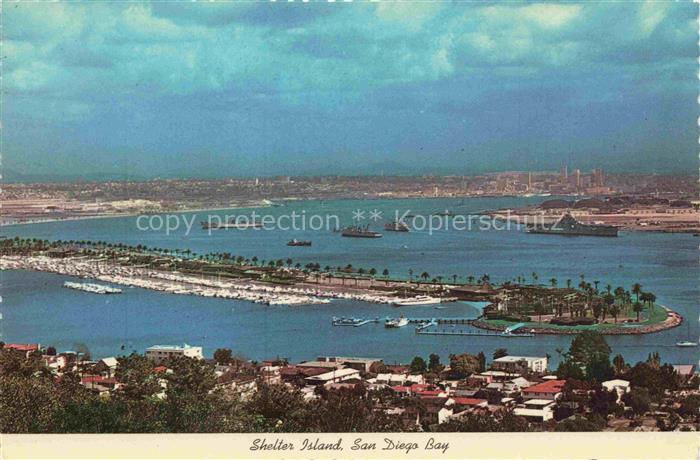 Shelter Island New York USA San Diego Bay Yacht Hafen Fliegeraufnahme