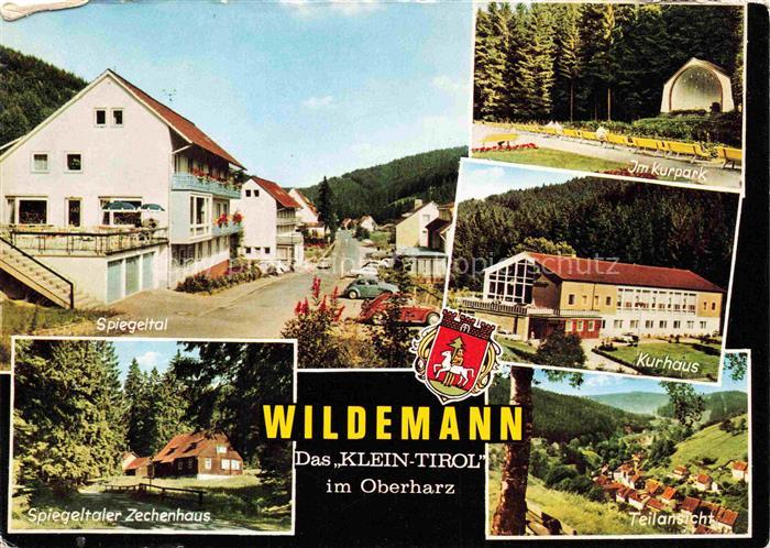 Wildemann Harz Goslar Niedersachsen Spiegeltal Im Kurpark Kurhaus Spiegeltaler Z