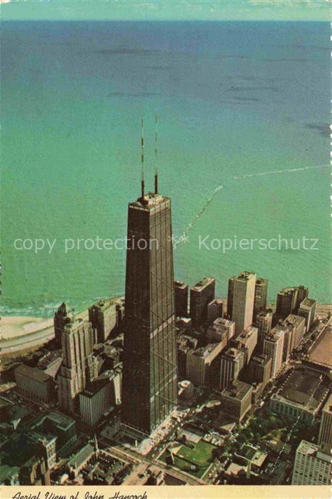 CHICAGO  Illinois USA John Hancock Center Fliegeraufnahme