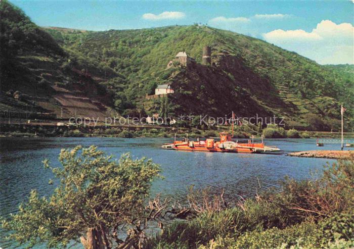 Burgen Mosel Mayen-Koblenz Rheinland-Pfalz Autofaehre Burgen