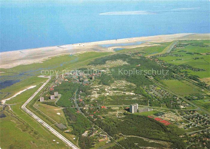 St Peter -Ording Nordseebad Fliegeraufnahme