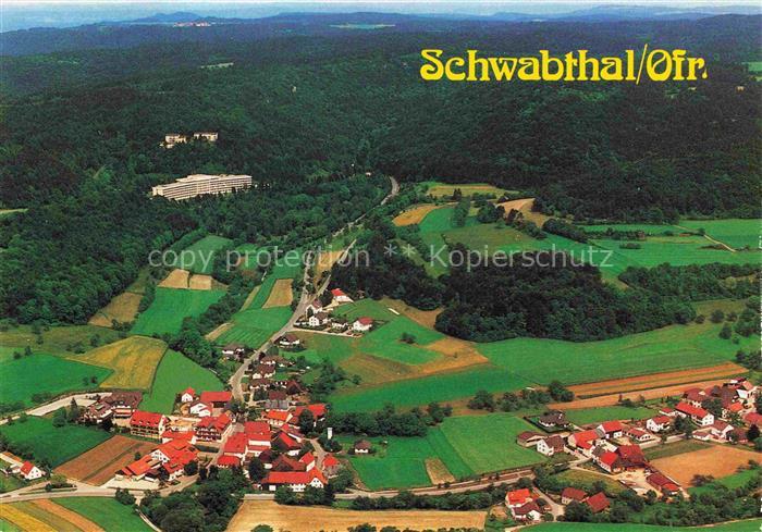 Schwabthal Schwabtal Bad Staffelstein Bayern Fliegeraufnahme mit Kurklinik Laute