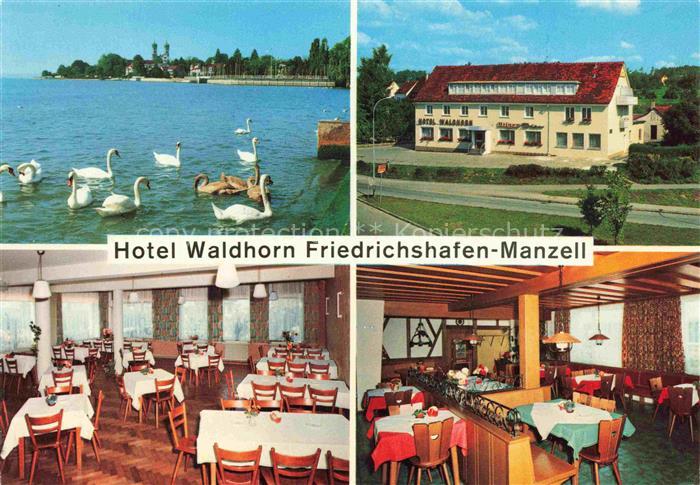 Manzell Friedrichshafen Bodenseekreis BW Hotel Waldhorn Speisesaal Gaststube Sch