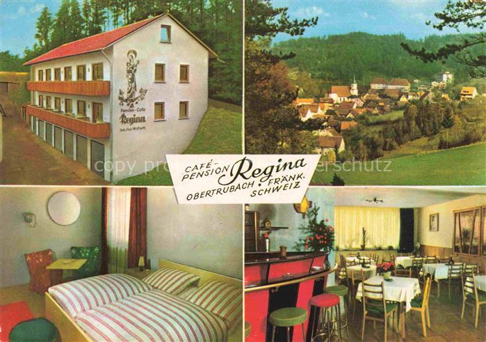 Obertrubach Forchheim Bayern Cafe Pension Regina Zimmer Bar Gaststube Panorama