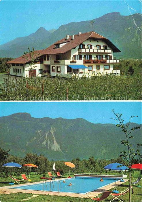 Niederlana Lana di Sotto Niederlana Lana Meran IT Pension Gisshuebelhof Freibad