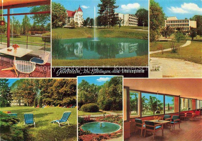 Gueltstein Herrenberg Boeblingen BW Erholungsheim Teich Fontaene Park Brunnen Sp