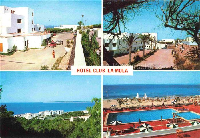 Formentera ES Hotel Club La Mola Schwimmbad Strand Panorama
