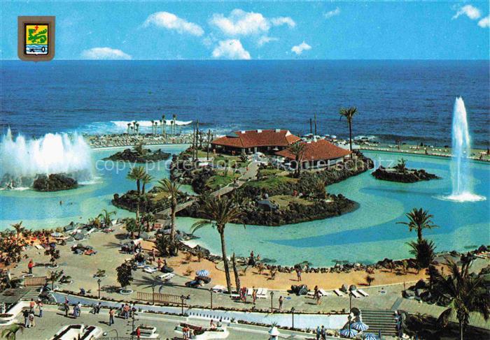 Puerto-de-la-Cruz Tenerife ES Lago Martianez Fliegeraufnahme