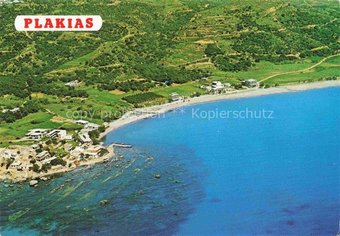 Rethymnon Rethimnon Crete Greece Plakias Fliegeraufnahme