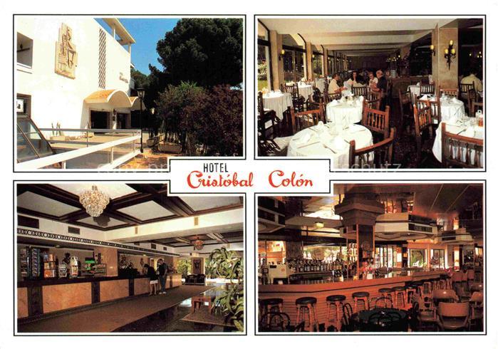 Playa de Palma Mallorca Hotel Cristobal Colon Gastraum Rezeption Bar