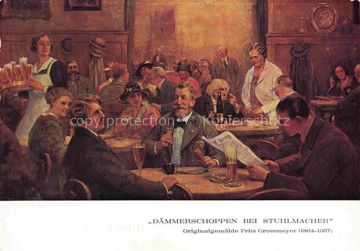 MueNSTER   Westfalen NRW Restourant Stuhlmacher Daemmerschoppen Fritz Grotemeyer