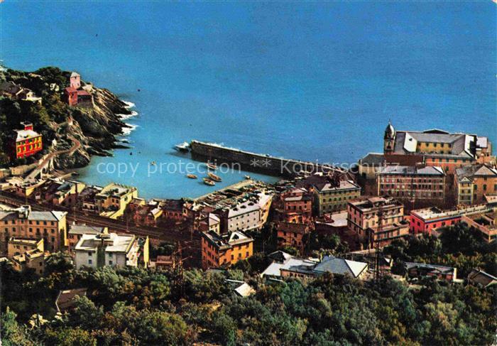 Nervi GENOVA Genua Liguria IT Bootshafen Panorama