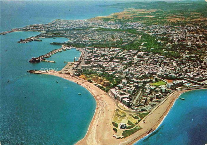 RHODOS Rhodes Greece Gesamtansicht Stadt