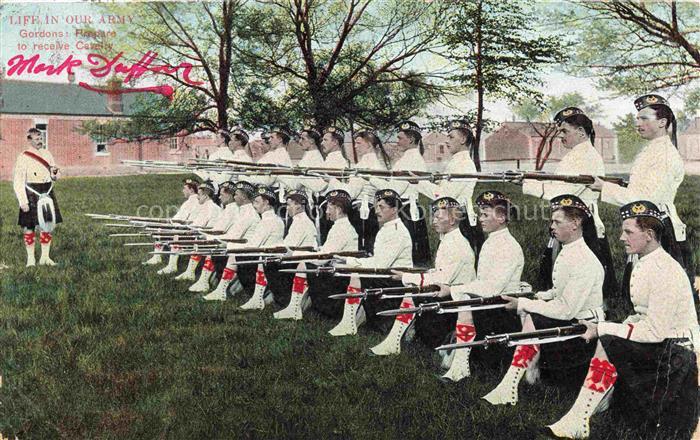 Scotland  Schottland UK Gordons Prepare to receive Cavalry