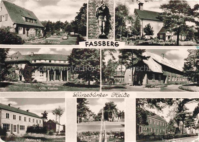 Fassberg CELLE Niedersachsen Hotel Zur Reblaus St Michaelkirche Offiziers Kasino