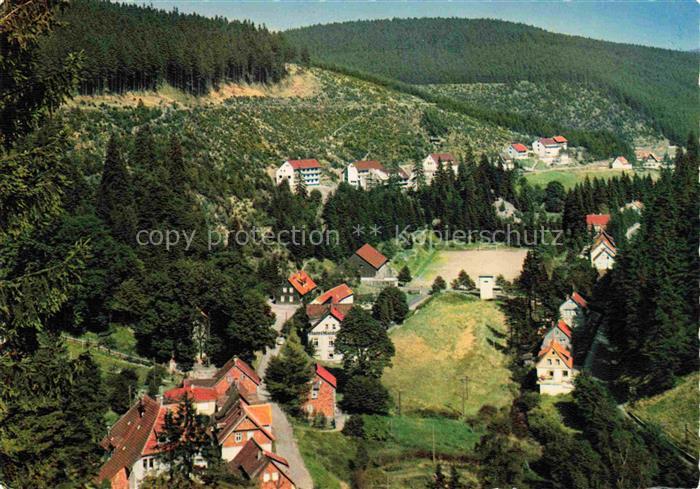 Wildemann Harz Goslar Niedersachsen Spiegeltal Fliegeraufnahme