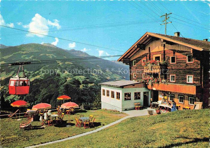 Zell am Ziller Zillertal Tirol AT Grindl Alm Gasthof Enzian Sepp Luftseilbahn