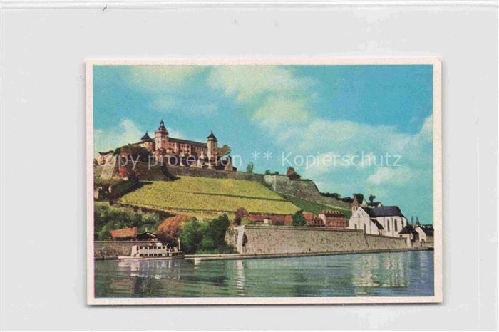 WueRZBURG Bayern Festung Marienberg Sammelbild 7x10 cm