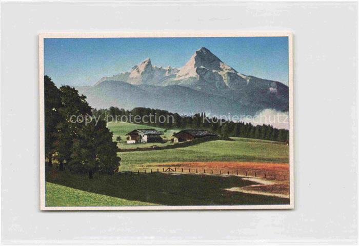 BERCHTESGADEN Bayern Berchtesgadener Land mit dem Watzmann Sammelbild 7x10 cm