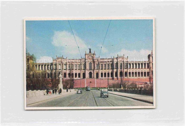 MueNCHEN  Bayern Maximilianeum Sammelbild 7x10 cm