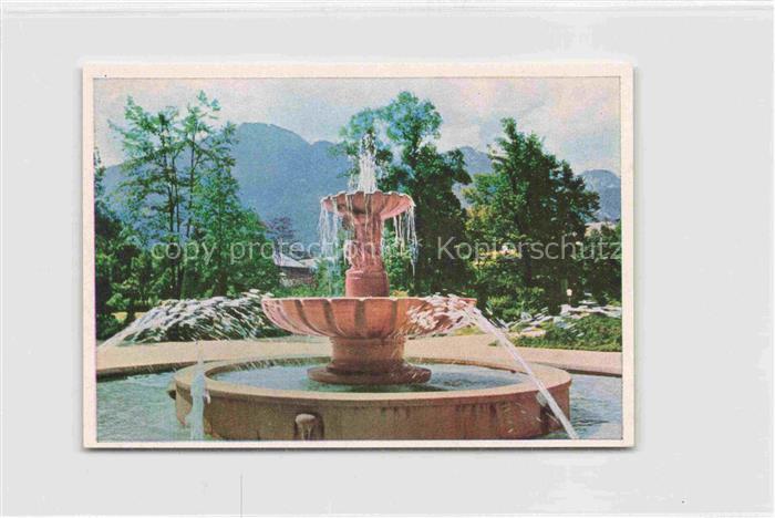 BAD REICHENHALL Kurbrunnen Sammelbild 7x10 cm