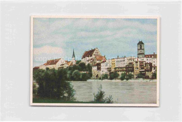 Wasserburg am Inn Bayern Innpartie Sammelbild 7x10 cm