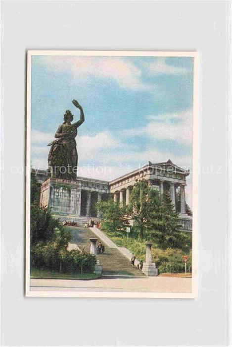 MueNCHEN  Bayern Die Bavaria Sammelbild 7x10 cm