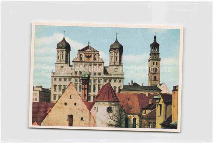 AUGSBURG  CITY Rathaus mit Perlachturm