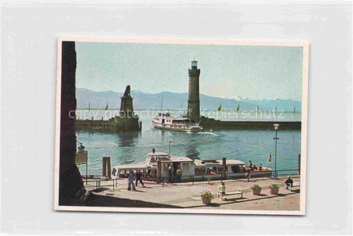 LINDAU  Bodensee Bayern Hafeneinfahrt