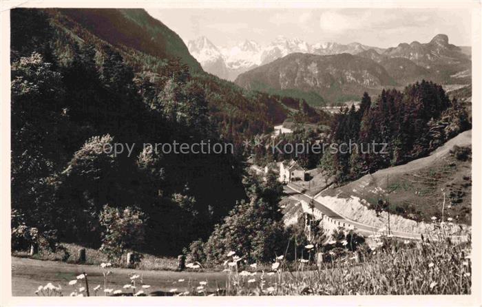 Mellek Schneizlreuth Berchtesgadener Land Bayern Panorama mit Steinpass und Lofe