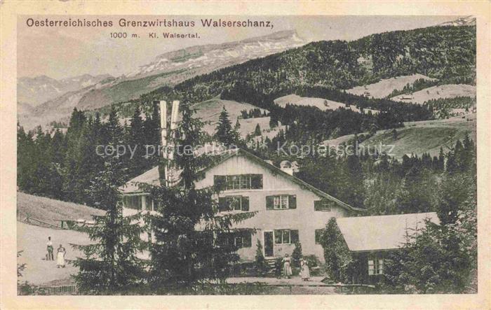 WALSERSCHANZ Walserschanze Kleinwalsertal AT Grenzwirtshaus Walserschanze