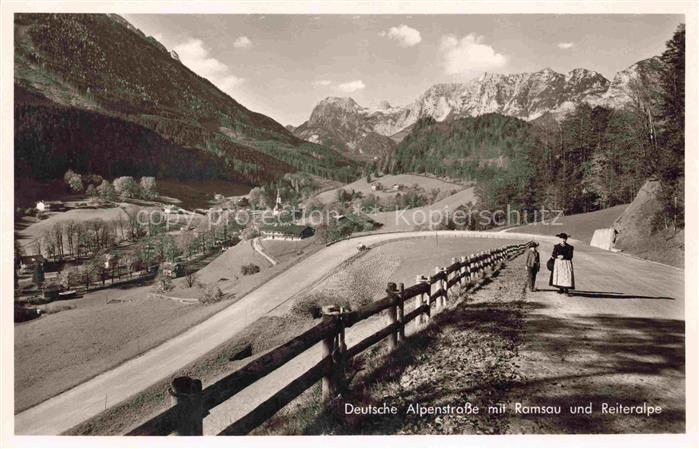 RAMSAU  Berchtesgaden Bayern Deutsche Alpenstrasse mit Reiteralpe