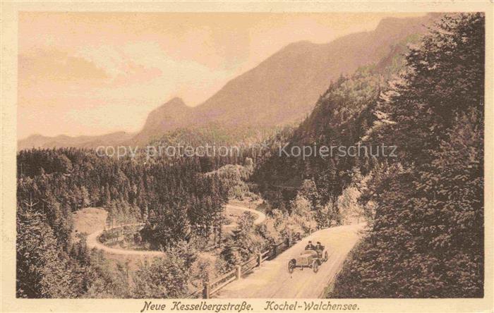 Walchensee Kochel See Bayern Neue Kesselbergstrasse