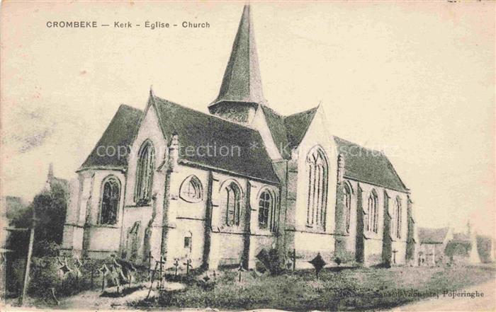 Crombeke Poperinge Poperinghe Belgie Eglise