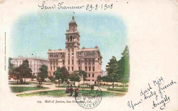 SAN FRANCISCO California USA Hall of Justice