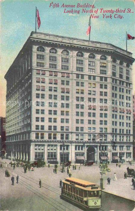 NEW YORK City USA Fifth Avenue Building Looking North of Twendy third Street