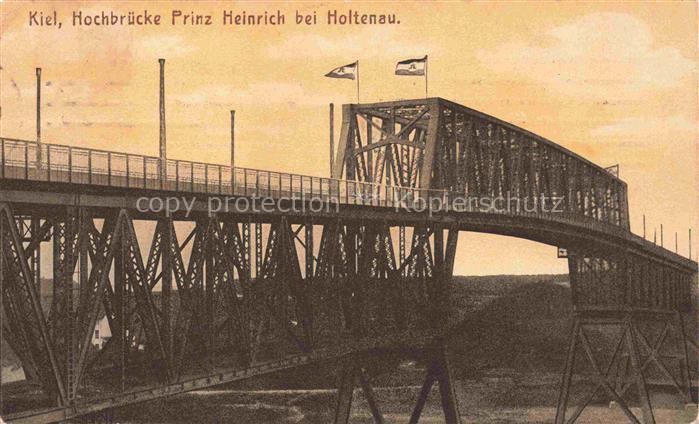 KIEL CITY Hochbruecke Prinz Heinrich bei Holtenau