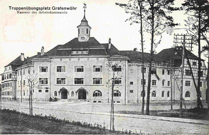 Grafenwoehr Truppenuebungsplatz Kaserne des Arbeitskommandos