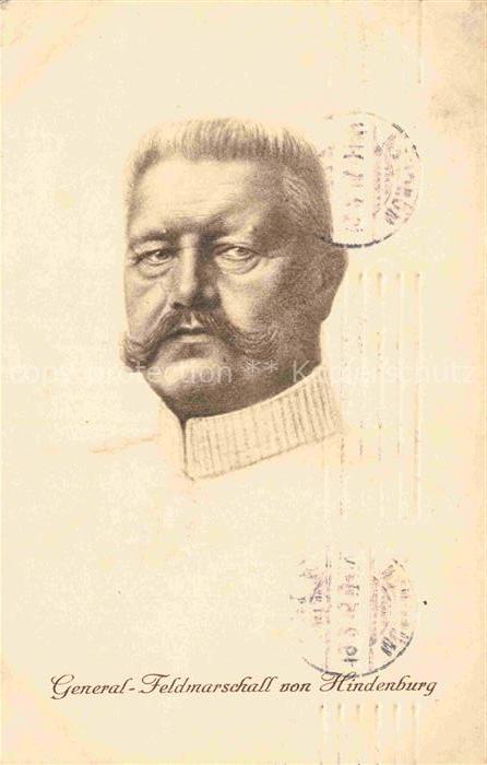 Militaria Generaele Stab Deutschland Feldmarschall von Hindenburg