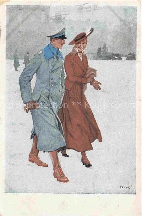 Wennerberg Brynolf Kuenstlerkarte Kriegspostkarte Nr. 14 Renommierbummel