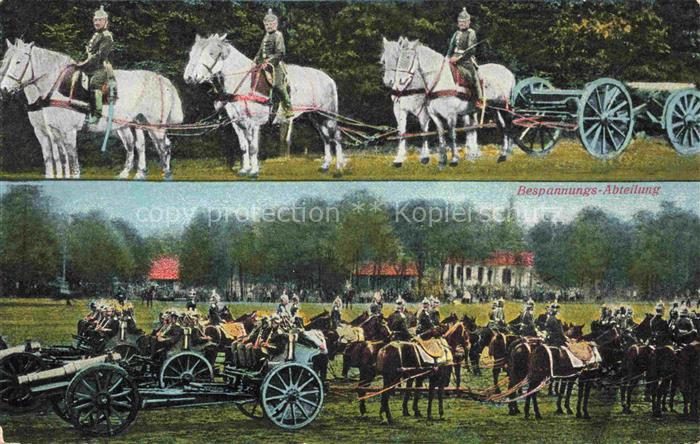 Kavallerie Jaeger zu Pferde Militaria Bespannungs Abteilung Weisenau