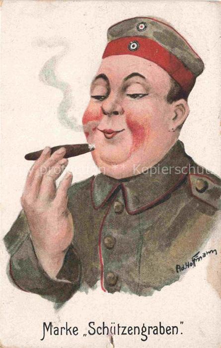 HOFFMANN Ad. Militaria Kuenstlerkarte Marke Schuetzengraben WssW Nr. 931