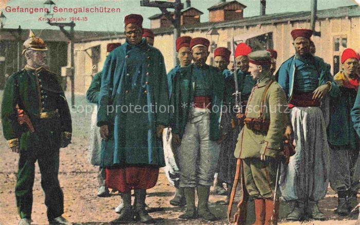 Militaria Kriegsgefangene POW Senegalschuetzen
