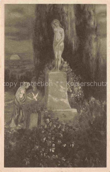 POP A. Kuenstlerkarte Einsamer Weg