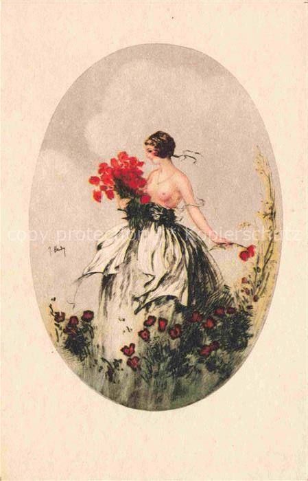 Erotik Erotic-- Mohnblumen Frau