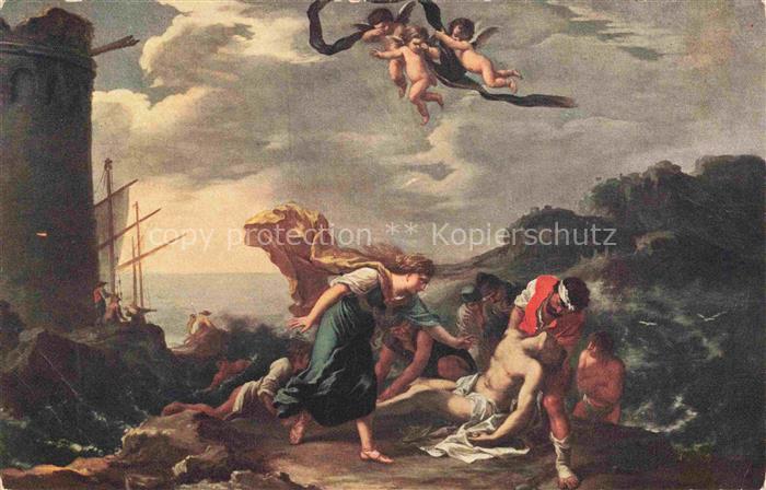 MOLA Pier Francesco Kuenstlerkarte Hero und Leander